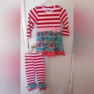Girls size 7 festive outfit